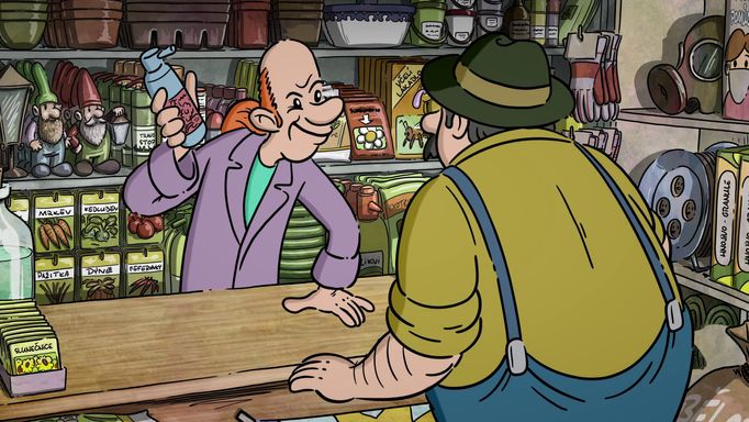 Snímek z Boba a Bobka ve filmu.