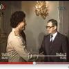 Muammar Kaddáfí v Praze v roce 1982 s Lubomírem Štrougalem