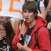Studenti demostrovali proti státní maturitě
