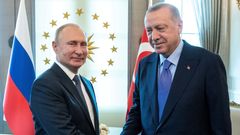 Ruský prezident Vladimir Putin a jeho turecký protějšek Recep Erdogan