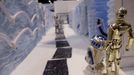 Star Wars Celebration V - Hoth Echo Base Battle diorama - R2-D2 and C-3PO trek through the halls