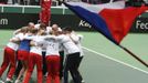 Fed Cup Česko - Austrálie: radost českého týmu