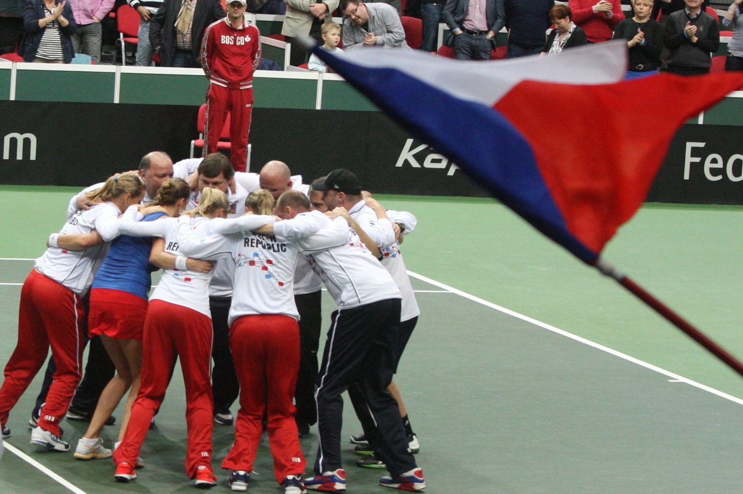 Fed Cup Česko - Austrálie: radost českého týmu