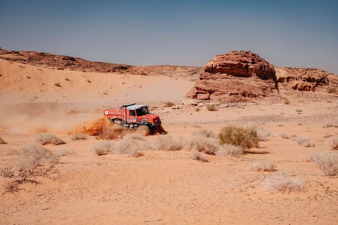 Aleš Loprais (Praga) na trati Rallye Dakar 2024