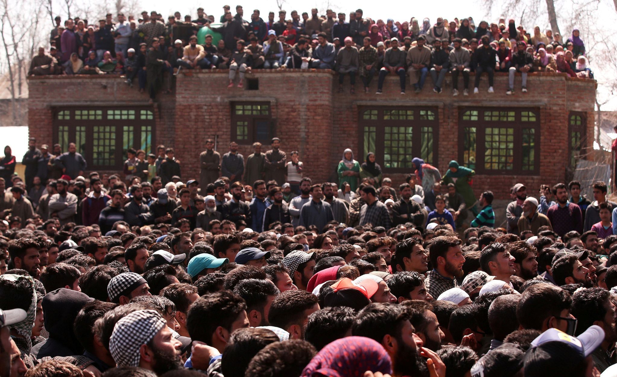 Pohřeb jedné z obětí přestřelky v Kašmíru
