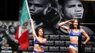 Cheerleaders při poslední tiskové konferenci a vážení před boxerským utkáním Cotto - Mayweather jr..