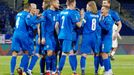 Soccer Football - UEFA Nations League - League A - Group 2 - Iceland v Belgium - Laugardalsvollur, Reykjavik, Iceland - October 14, 2020 Iceland's Birkir Saevarsson celeb