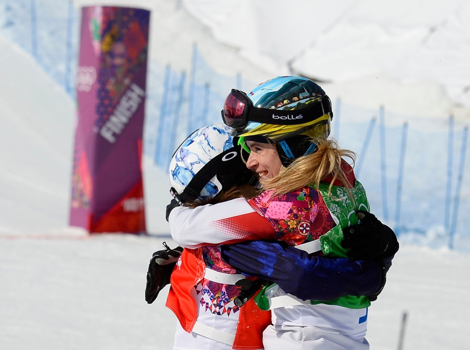 Soči 2014, snowboardcross: vítězná Eva Samková a druhá Dominique Maltaisová z Kanady