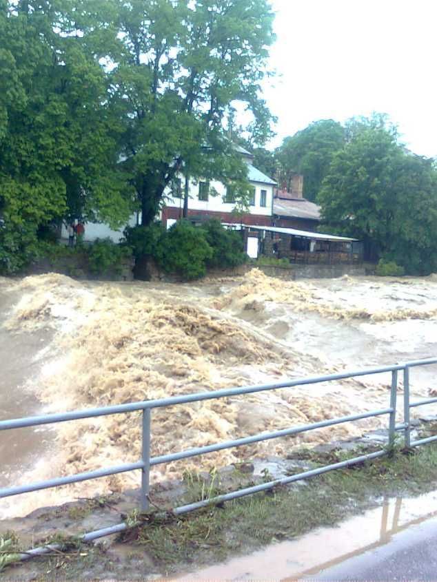 Povodně - Valašské Meziříčí - 2010