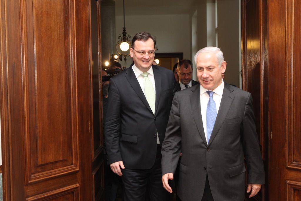 Premiér Izraele Benjamin Netanjahu na historické návštěvě v Praze