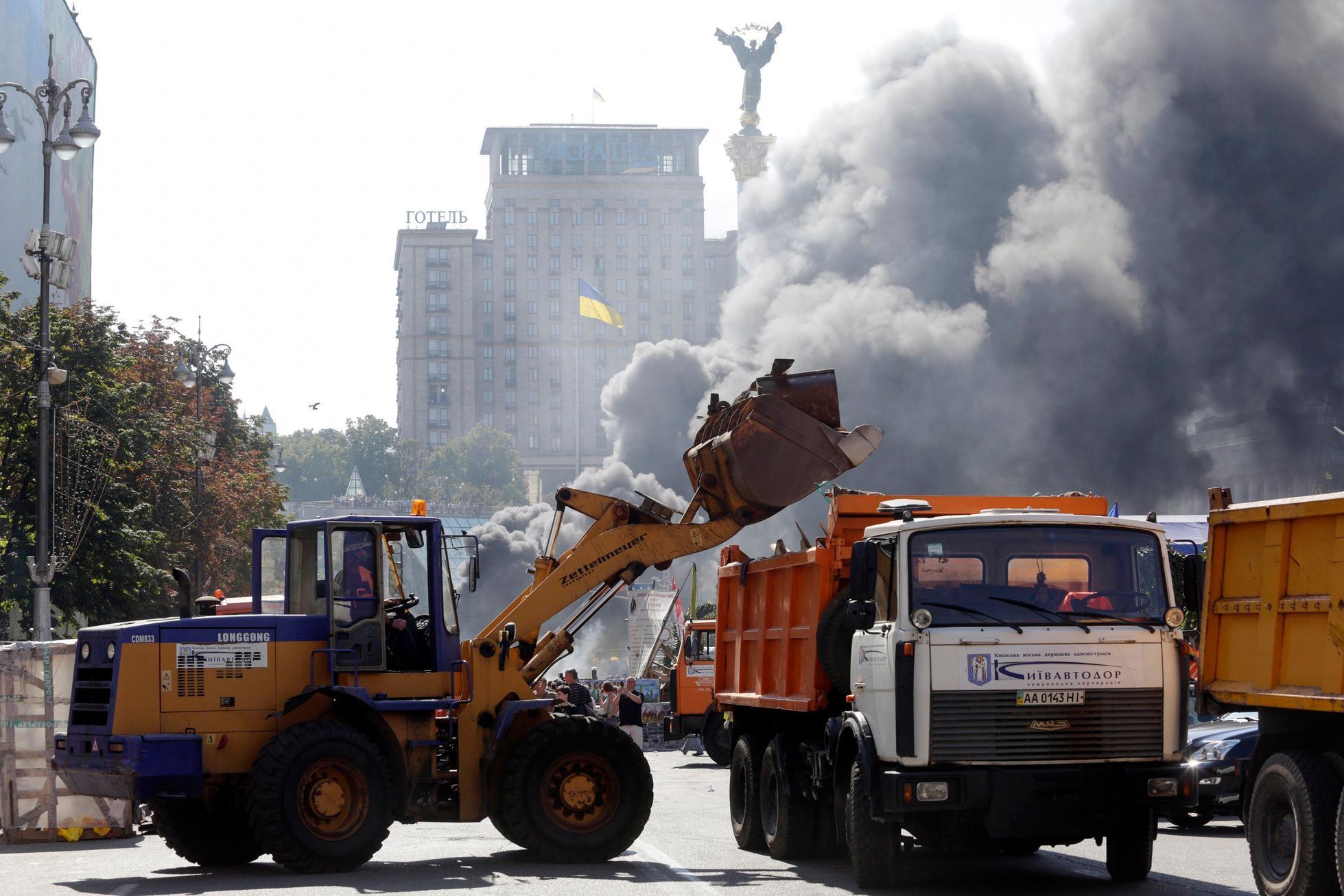 Ukrajina - Kyjev - Majdan - srpen 2014