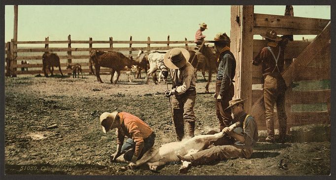 Historické fotky, fotochrom. Colorado krátce po odeznění zlaté horečky 1890-1905.