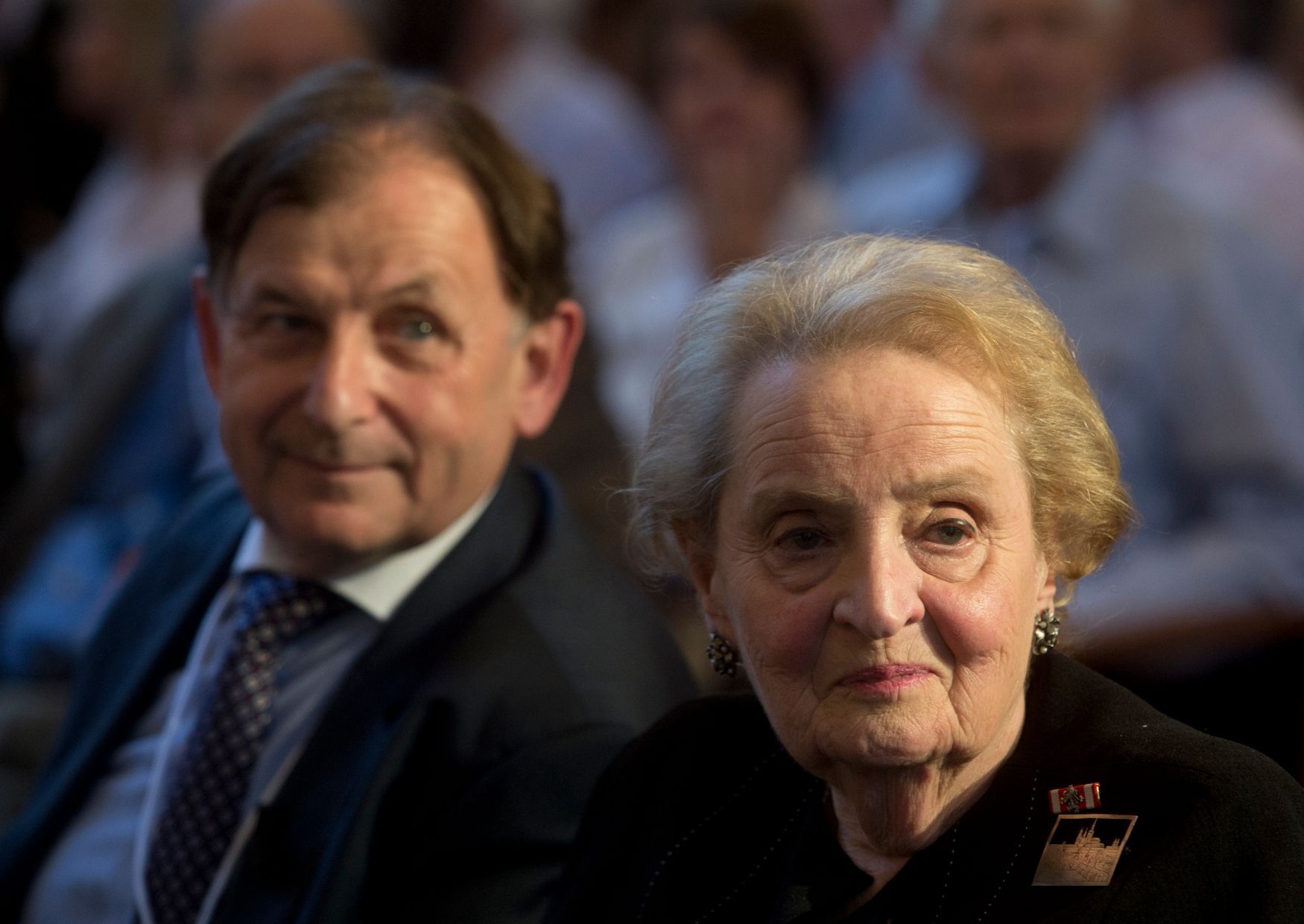 Michael Žantovský a Madeleine Albrightová.