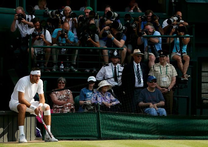 Djokovič vs. Del Potro, semifinále Wimbledonu 2013.