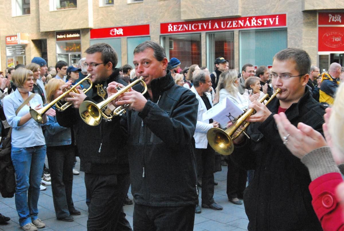 Protesty proti rušení opery v Brně