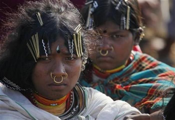 Domorodé ženy kmene Dongria Kondh z východní Indie