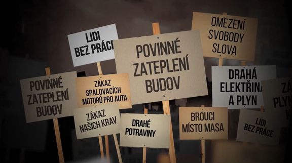 Hesla ve volebním videu hnutí ANO.
