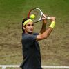 Roger Federer na trávě v Halle