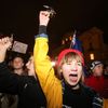 Oslava inaugurace Zemana a demonstrace za svobodná média na Václavském náměstí, Praha, 15.3.2018