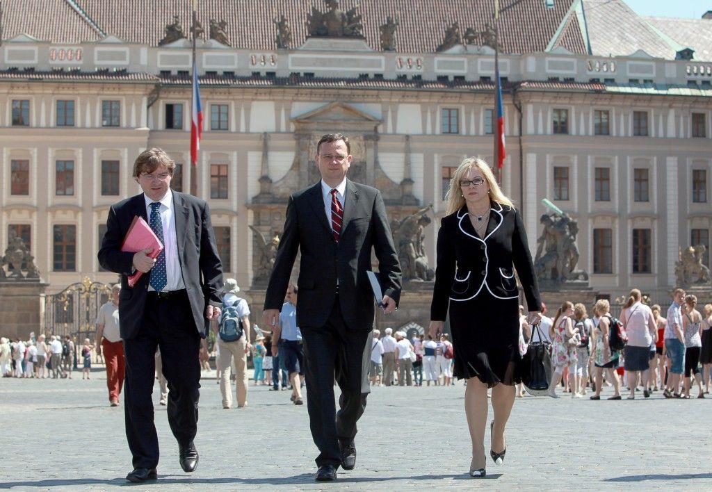 Petr Nečas - tisková konference po jmenování premiérem