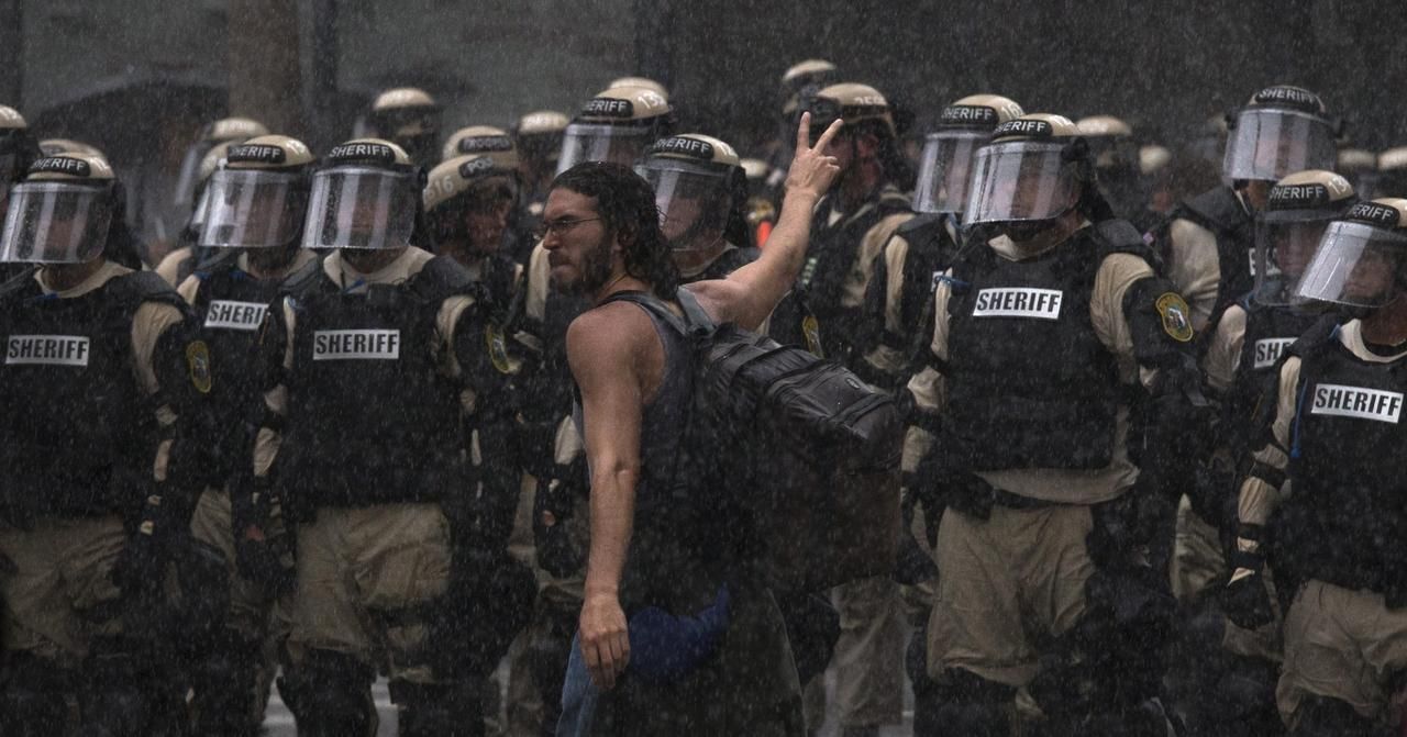 Protesty proti sjezdu republikánů