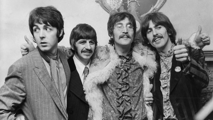 Zleva Paul McCartney, Ringo Starr, John Lennon a George Harrison z Beatles v srpnu 1969.