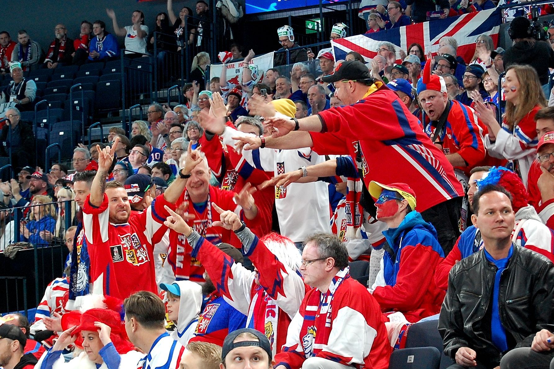 Čeští fanoušci na hokejovém MS 2022 v Tampere