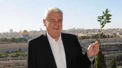 Miloš Zeman na návštěvě Izraele