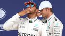 VC Velké Británie 2016:  Lewis Hamilton a Nico Rosberg, Mercedes