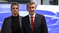 Andrej Babiš měl po svém boku manželku Moniku.