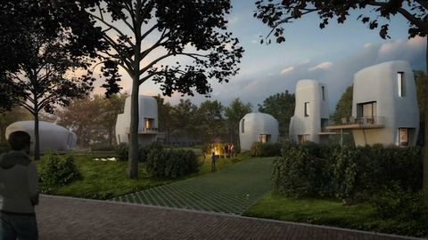 V Nizozemsku plánují první výstavbu domů vytištěných na 3D tiskárně