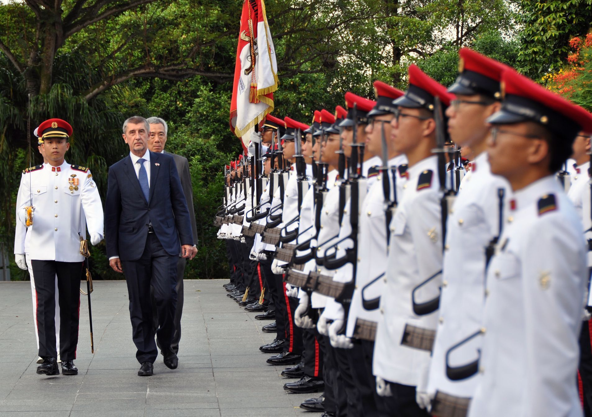 Český premiér Andrej Babiš při návštěvě Singapuru.