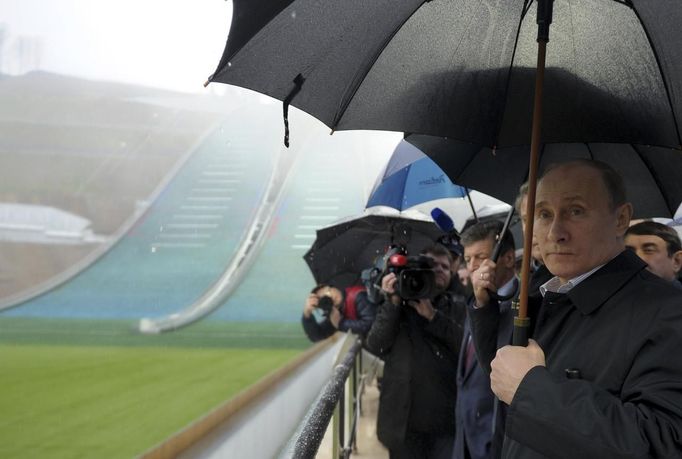 Vladimir Putin považuje olympiádu za svůj projekt. V Soči je častěji než v Moskvě.