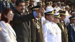 Venezuelský prezident Nicolas Maduro a jeho manželka Cilia Floresová