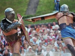 Gladiátorské zápasy v trevírském amfiteátru                                