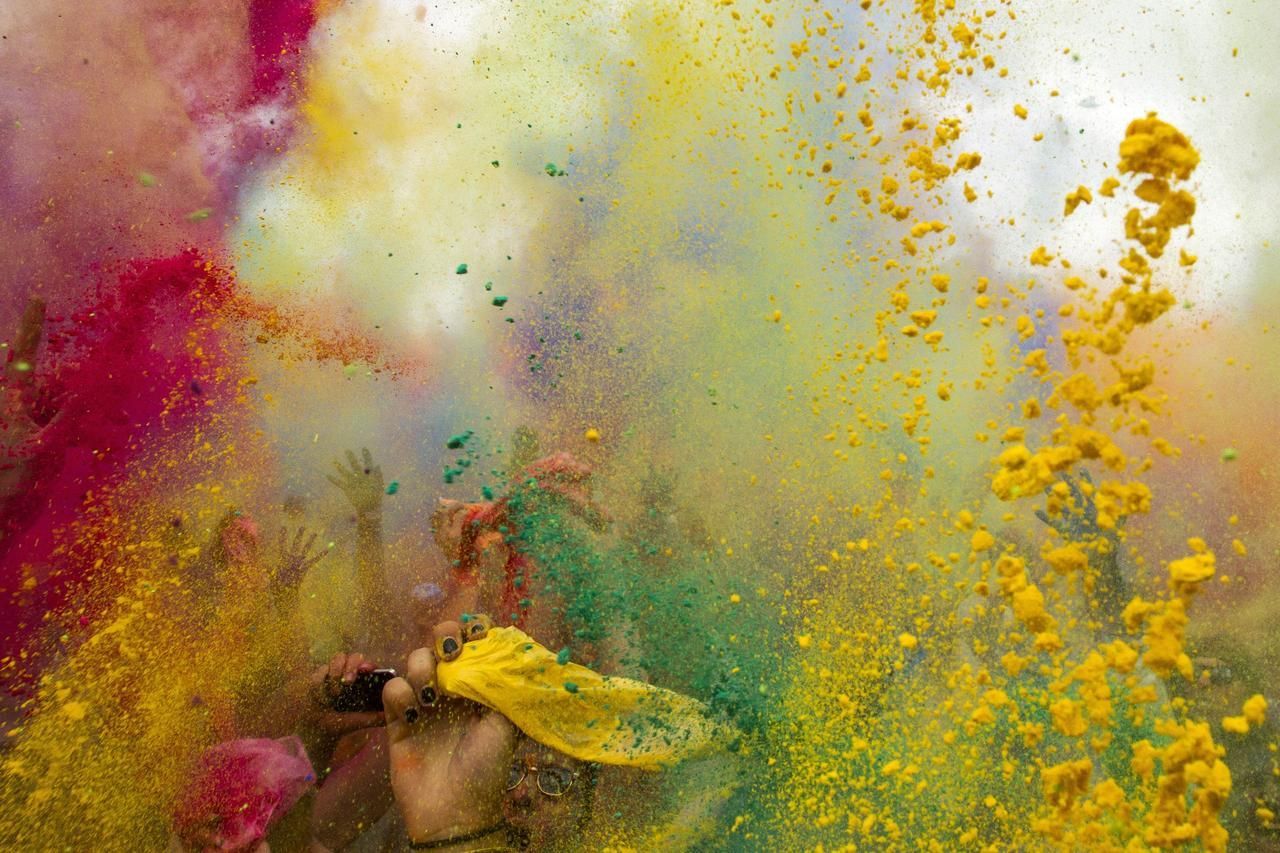 Obrazem: V Berlíně proběhl festival barev Holi