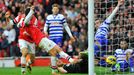 Arsenal - QPR (gól Mikela Artety)