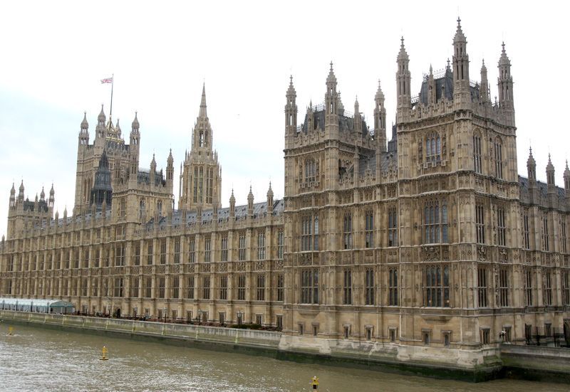 Westminsterský palác. Parlament Velké Británie.