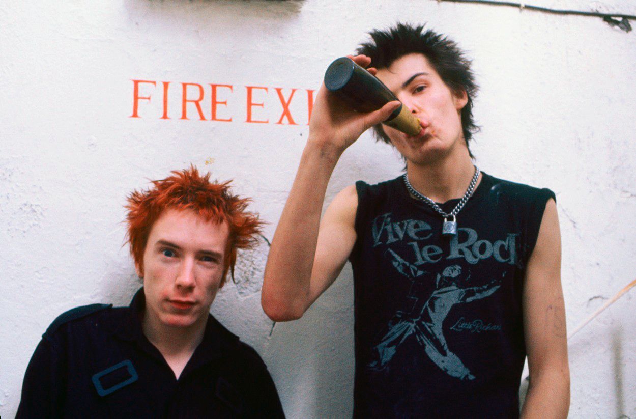 John Lydon, Sid Vicious, Sex Pistols, 1977