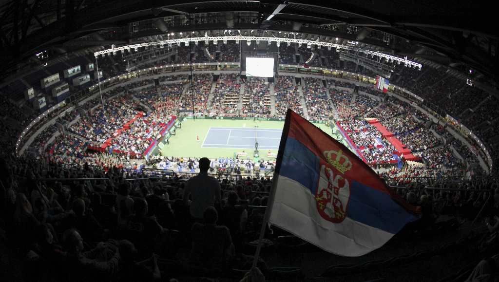 Davis Cup 2010 Srbsko - Francie: hala