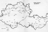 Kromě textového a fotografického materiálu obsahoval vyšetřovací spis také různé nákresy. Zde je například na mapě zobrazen „Přelet „nepřátelského letounu 28.–29. 12. 1941.“. Právě z toho letadla v roce 1941 seskočili na území protektorátu Čechy a Morava parašutisté, kteří měli za úkol spáchat atentát na Heydricha.
