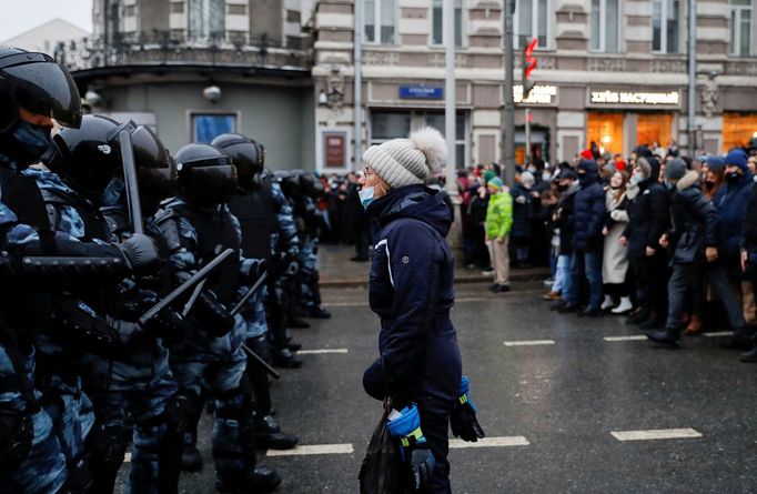 Protesty na podporu Alexeje Navalného