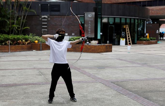 Střety na polytechnické univerzitě v Hongkongu