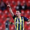 Mert Yandas slaví gól v odvetě 2. kola EKL Slavia - Fenerbahce