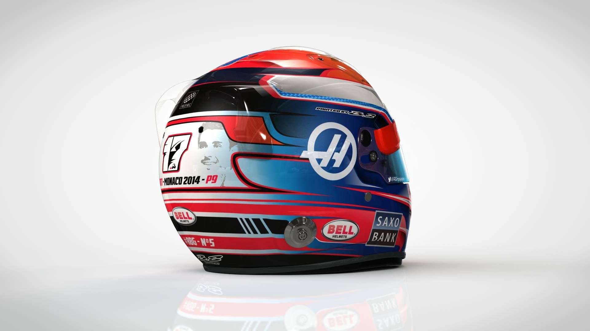 Helmy F1 Monako 2016: Romain Grosjean, Haas