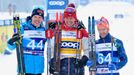 SP v běhu na lyžích v Novém Městě (2020), patnáctka mužů: Iivo Niskanen, Alexandr Bolšunov, Sjur Röthe.
