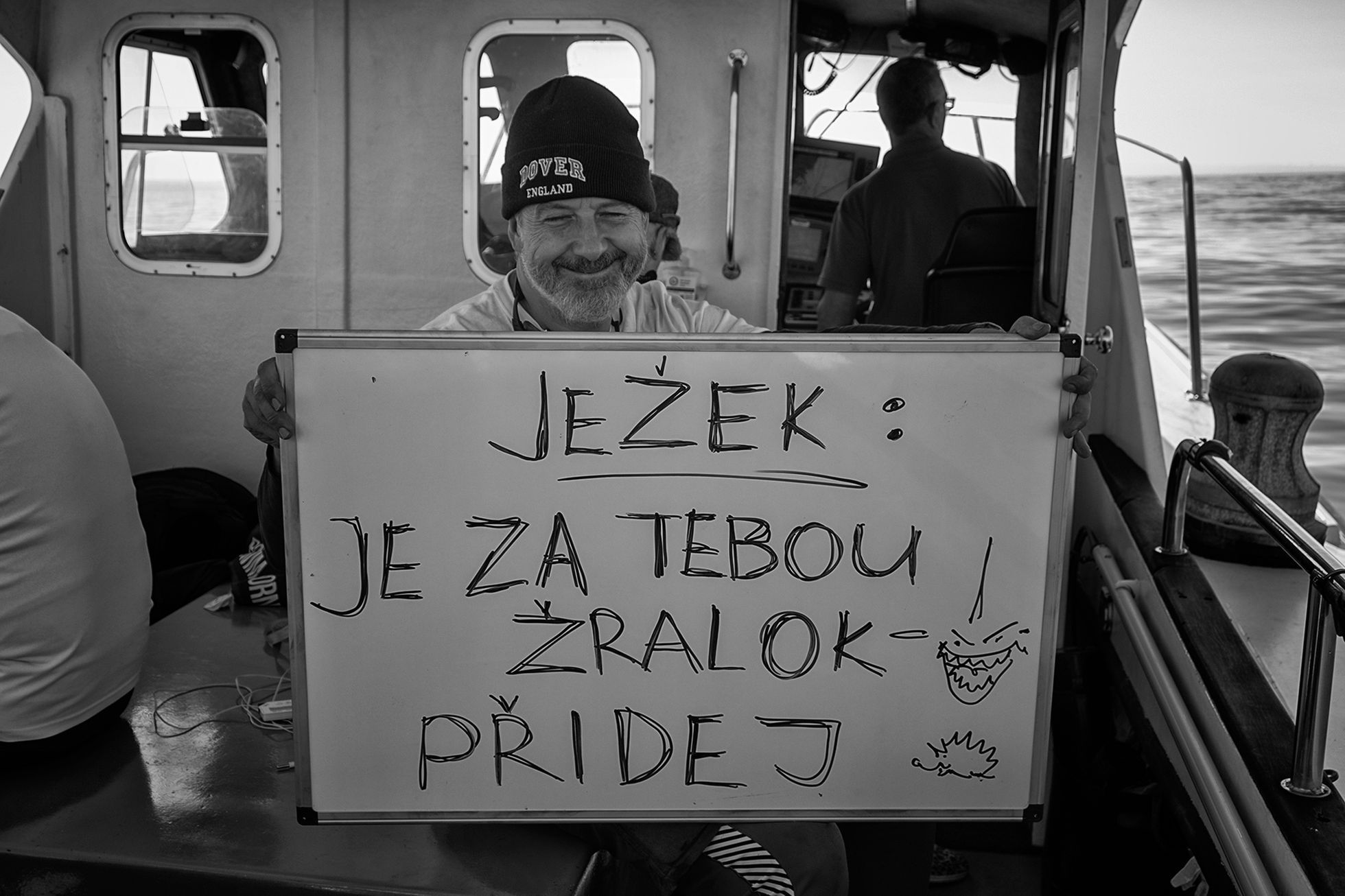 Jan Jirkovský: Filip Jícha přeplaval La Manche, fotoreportáž