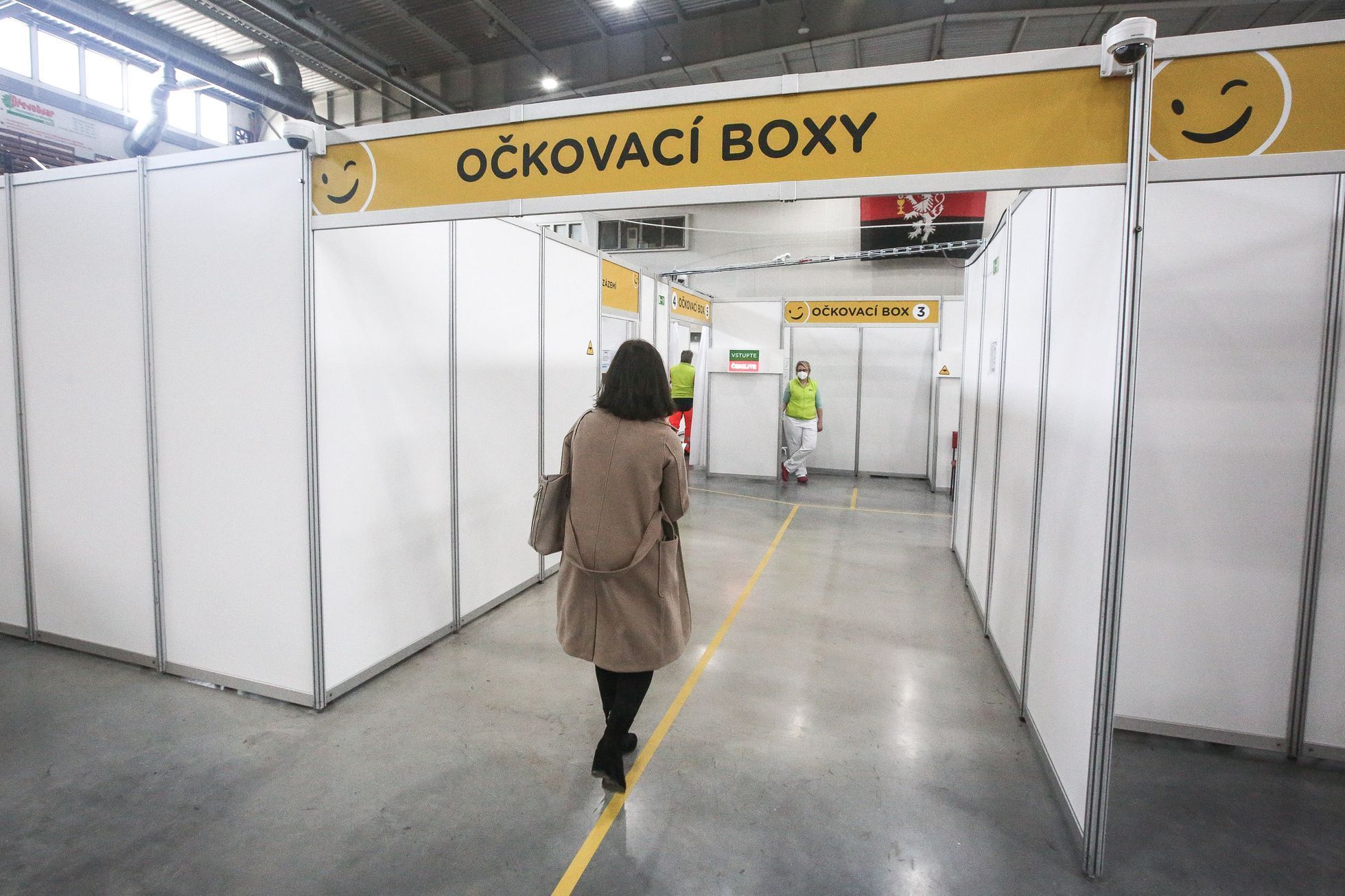 Očkovací centrum Tábor, očkování, koronavirus, zimní stadion, Jihočeský kraj