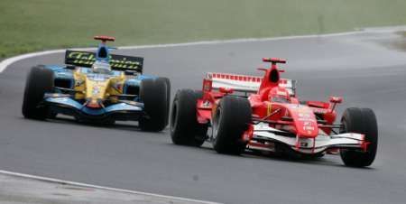 Michael Schumacher a Fernando Alonso