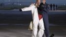 Solar Impulse project CEO and pilot Andre Borschberg puts on his suit before take off at Payerne airport May 24, 2012. The Solar Impulse HB-SIA prototype aircraft, which has 12,000 solar cells built into its 64.3 metres (193 feet) wings, attempted its first intercontinental flight from Payerne to Rabat in Morocco with a few days for a technical stop and a change of pilot in Madrid. This flight will act as a final rehearsal for the 2014 round-the-world flight. REUTERS/Denis Balibouse (SWITZERLAND - Tags: TRANSPORT SCIENCE TECHNOLOGY SOCIETY BUSINESS) Published: Kvě. 24, 2012, 8:10 dop.